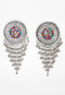 Multicolour Stone Studded Oxidised Earrings 20g